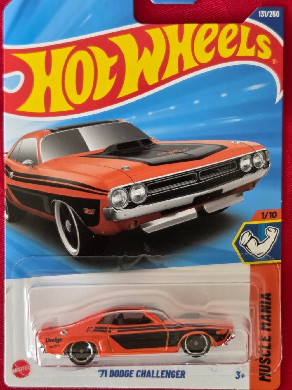 2024 HOT WHEELS, '71 DODGE CHALLENGER, #1, MINT IN THE PACKAGE!!!